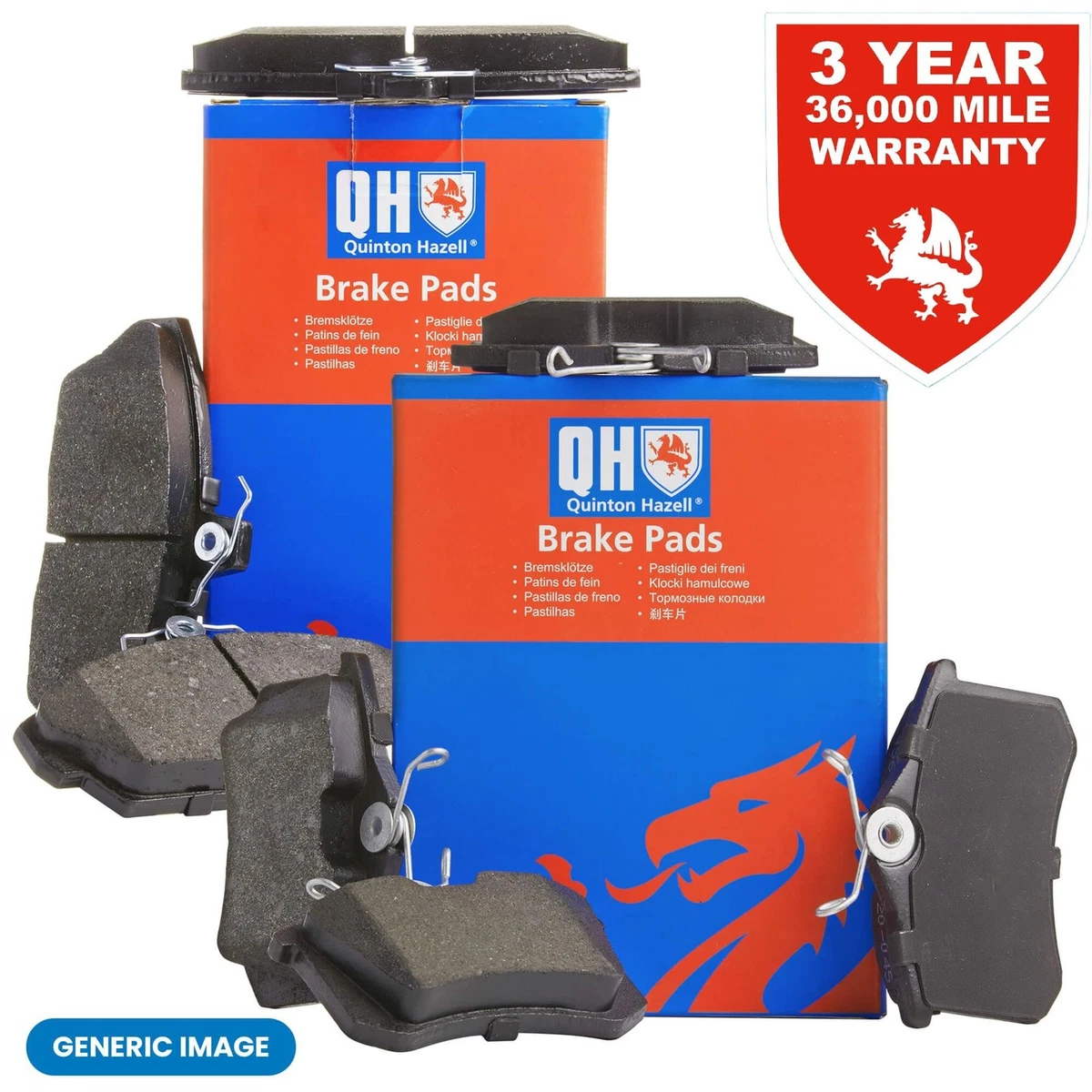 Front Brake Pads Set For Nissan Qashqai/Qashqai+2 1.5 DCi 2006-2013 – OE Quality Akebono System, 4-Piece Kit