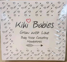 Kiki Babies Noise Canceling Headphones + Wipes Cover + Travel Bag - New Sealed