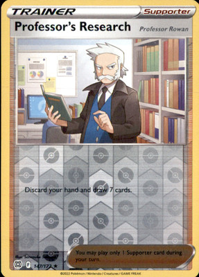 Professor's Research Reverse Holo Holo Rare SWSH09: Brilliant Stars 147/172 NM S