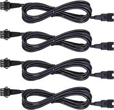 "4Pcs 60In/150Cm RGB LED Rock Motorcycle Light Extension Cable Wire Cord Set Neo