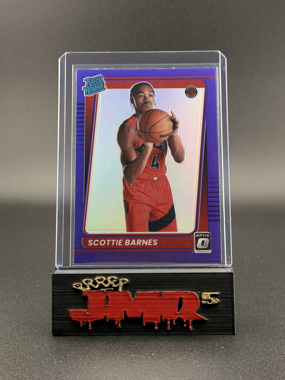 2021-22 Optic - Rated Rookie Scottie Barnes #186 Purple Prizm (RC)
