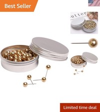 100PCS 1/4 Inch Small Round Head Map Tacks Pins for Home Office Bulletin Cork...