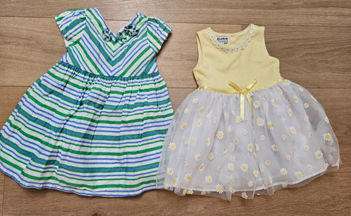 Lot of 2 Gymboree & Blueberi Boulevard Girl's Dresses Sz 2T summer spring