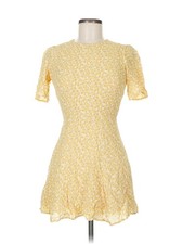Reformation Women Yellow Casual Dress 8