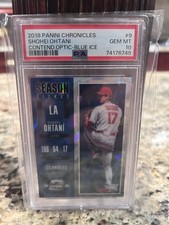 Shohei Ohtani 2018 Panini Chronicles Contenders Optic Rookie PSA  10 🔥🔥