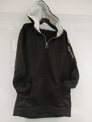 Fleece Hoodie Col. SCHWARZ-WEISS Gr. XXXL NEU S/KARTE
