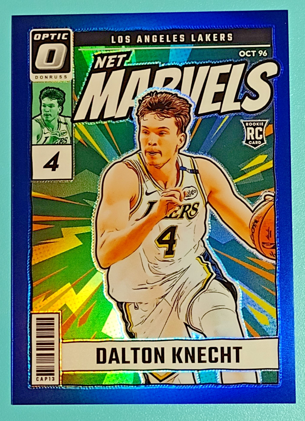 2024-25 Panini Optic Dalton Knecht Net Marvels ROOKIE RC Blue PRIZM SP #21/49
