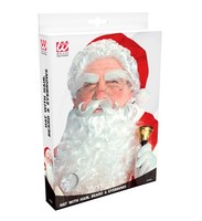 Nikolaus PerüCke Set MüTze Bart Augenbrauen Weihnachtsmann Accessoires