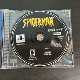 Spider-Man CIB (PlayStation 1 PS1) Black Label Complete w/ Reg & TESTED