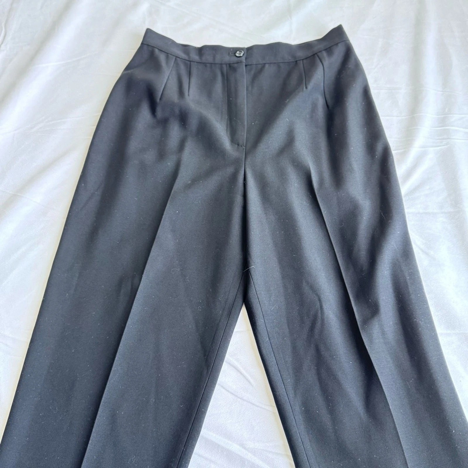 Pantalone donna Valentino Miss V chiusura zip pieghe davanti gamba dritta taglia 14