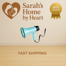 20W Megaphone Bullhorn, Built in Siren  240s Recording, 5.4" 8.6" Portable M...