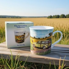 Morris Minor Traveler Wood Lesser & Pavey Mug Countryside Fine China Tea Coffee