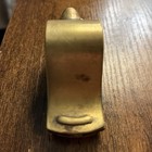 WWII ORIGINAL U.S. ARMY REGULATION SOLID BRASS WHISTLE WITH ORIGINAL CHAIN — photo 5
