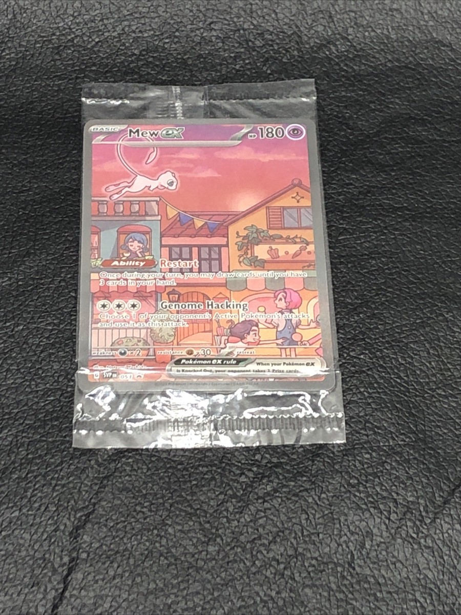 B6 Mew ex SVP 053 TCG Scarlet Violet 151 Black Star Promo Full Art