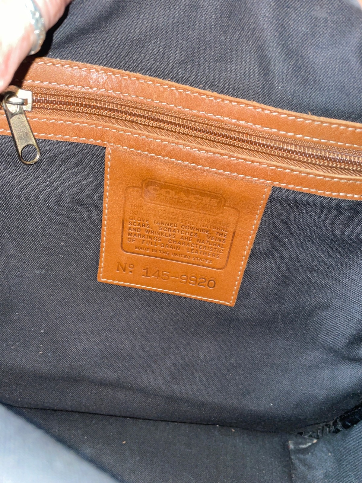 COACH Vintage 9920 Tan Leather Commuter Carryall Bag-UNISEX-RARE FIND image 8
