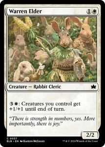 Warren Elder (Foil) #37 Bloomburrow Common MTG