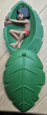 Disney-Figur Mogli aus dem Film Dschungelbuch im grünen Blatt von Kellog 6 cm