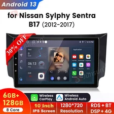 Android13 6+128G Car Stereo Radio GPS Carplay For Nissan Sentra Sylphy 2012-2017