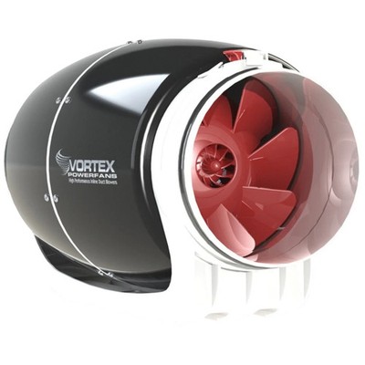 Vortex S-Line Ultra Quiet Fan 6 inch 347 CFM Hydroponic Indoor Garden