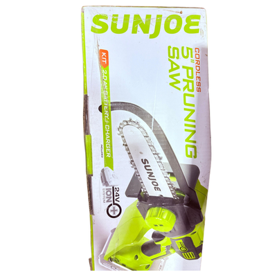 #ad #ad Sun Joe 24V HCS LTE 24V iON Cordless Mini Chainsaw Kit $61.86