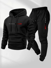 2025 Hombre Otoño Invierno Ropa Deportiva Conjunto Hombre Sudadera con Capucha Pantalones Largos Conjunto