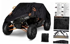 UTV Cover Waterproof Heavy Duty Oxford Cloth All Weather 2-3 Seater Black
