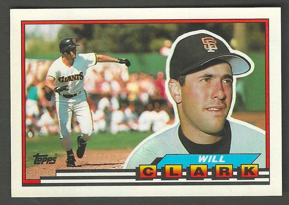 1989 TOPPS BIG BASEBALL **SET BREAK** #146 WILL CLARK