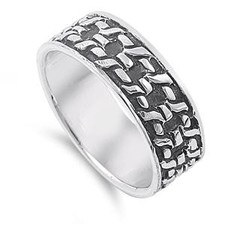 925 Sterling Silver Barbed Wire Ring