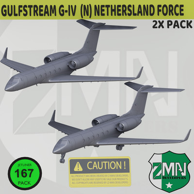 3d printed GULFSTREAM G-IV N (V7) plane aircraft jet fighter