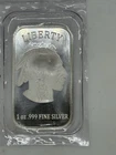 1 oz Silver Bar - Buffalo Toning  On The Buffalo Side .999 Fine Silver
