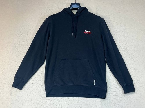 Vans Off The Wall Black Hoodie Sweatshirt Pizza Youth Print Size Small - Picture 2 of 11