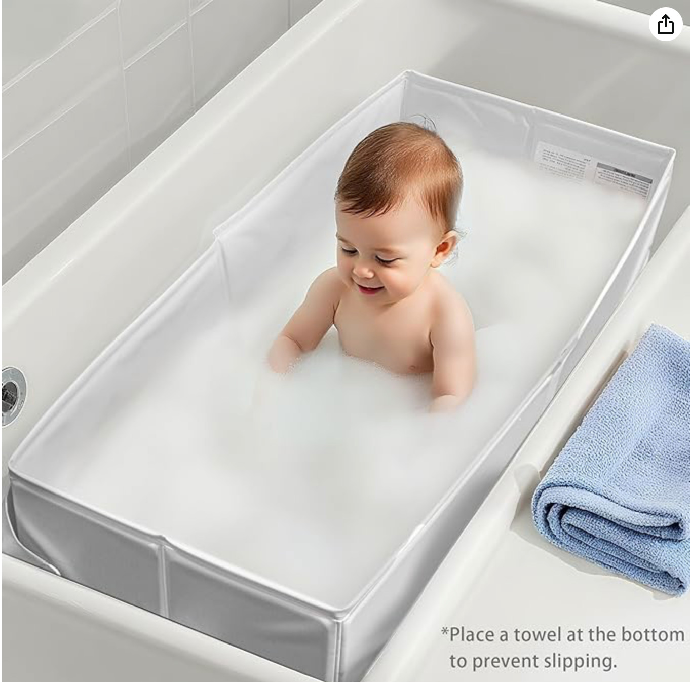 Bella’S Friends Baby Collapsible Bathtub, Travel Bath Tub for Baby, Foldable