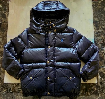 JUNGEN POLO RALPH LAUREN gefütterte DAUNENJACKE Hawthorne GRÖSSE S Alter 6-7-8 Jahre J.