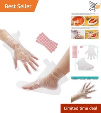 200pcs Paraffin Wax Bath Liners Gloves Socks for Moisturizing SPA Foot Hand