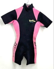 IST Sports Dive Team Black/Pink Shorty Wetsuit Size 7