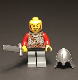 LEGO Castle Kingdoms Minifigure Lot 4 Lion Knights And Barding White Horse 7947