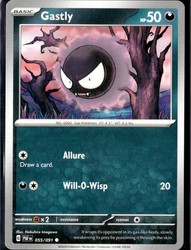 Gastly 055/091 Paldean Fates Common Pokemon Card