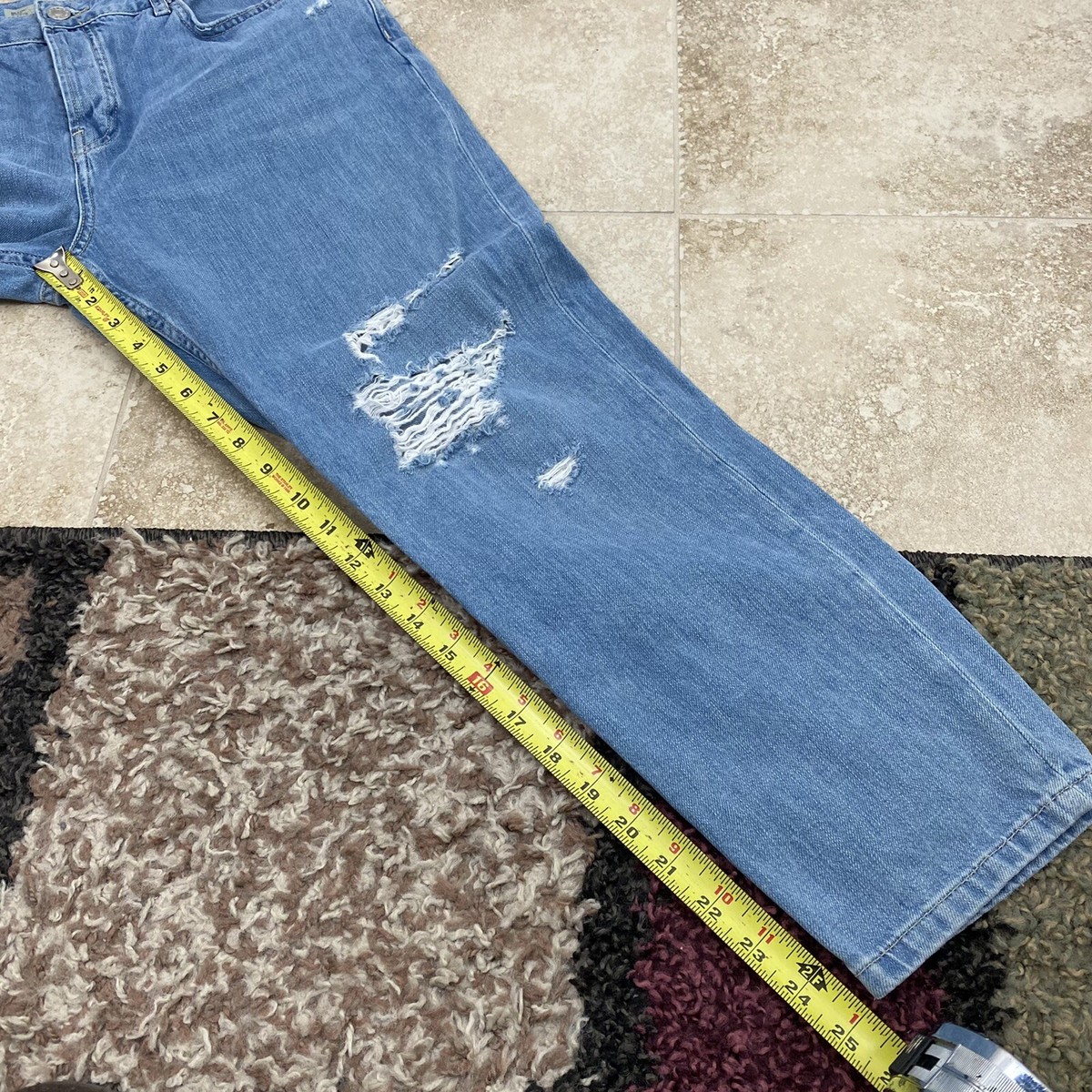 Jean Taille Haute Topshop Hayden Vieilli Déchiré - Taille 8, Neuf Sans étiquette