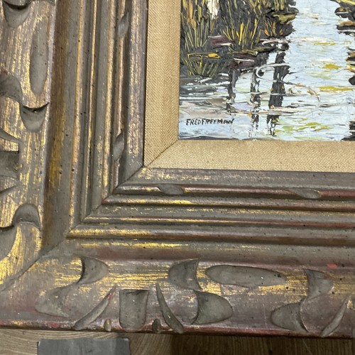 BEAUTIFUL!!!!!!Original Painting OIL by Fred Freeman RARE!!!!! - Picture 2 of 23
