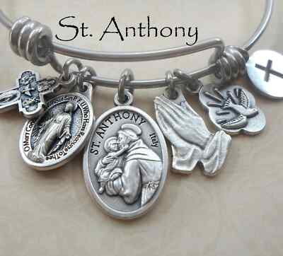 St Anthony Bangle, Patron Saint of Lost Items People, Horses