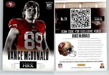 Vance McDonald 2013 Prizm Panini HRX #24 49ers RC Rookie