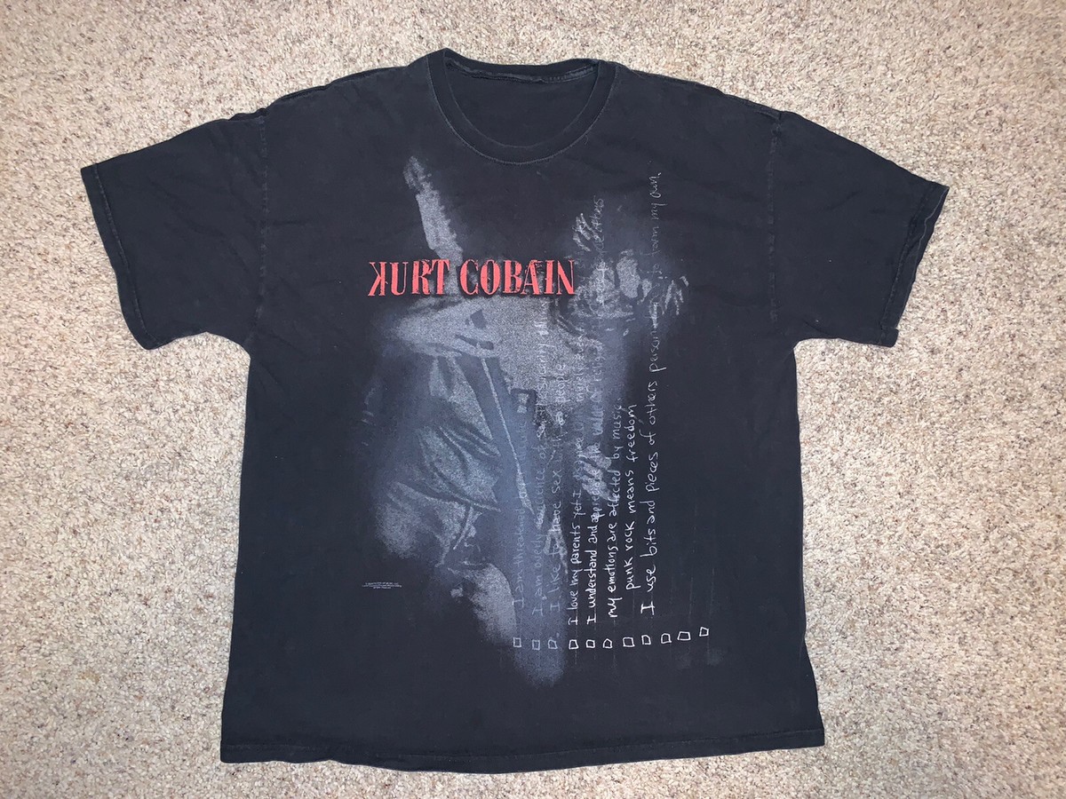ミュージシャン 00's NIRVANA Cymbal Monkey Band T-Shirts Nirvana Smiley Face Kurt Cobain Neon Vintage Band Premium