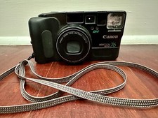 Canon Sure Shot Mega Zoom 76 35MM Point Shoot Film Camera  Untested 