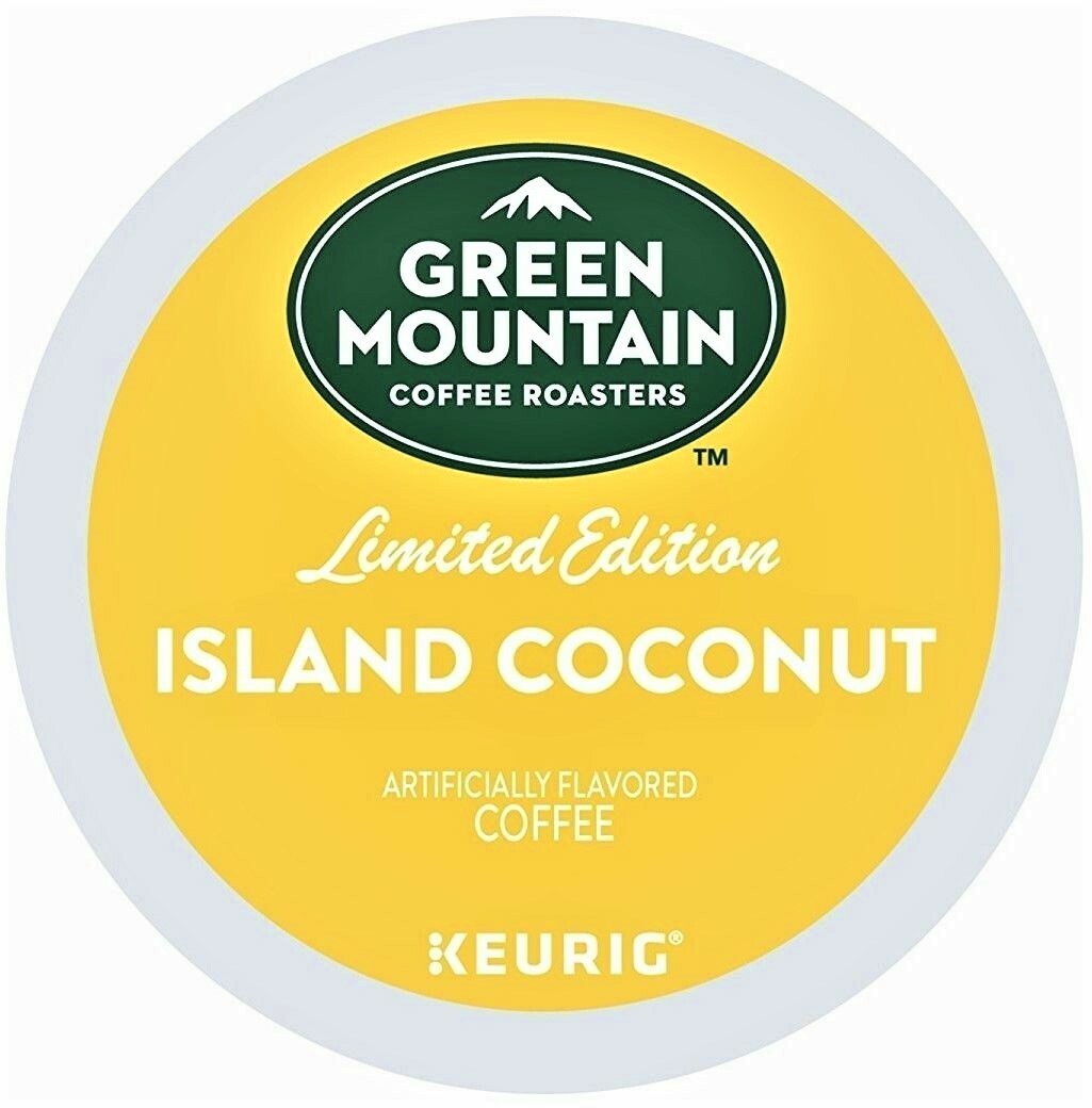 24 Green Mountain ISLAND COCONUT K-Cups 