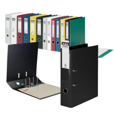 Elba RADO Plast Ordner Einsteckschild A4 PVC Folie 50mm / 80mm Farbauswahl