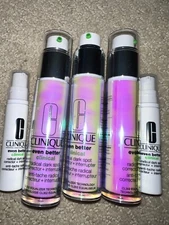 Clinique Even Better Dark spot corrector Serum Full SZ Travel Lot of 3  1 oz ea