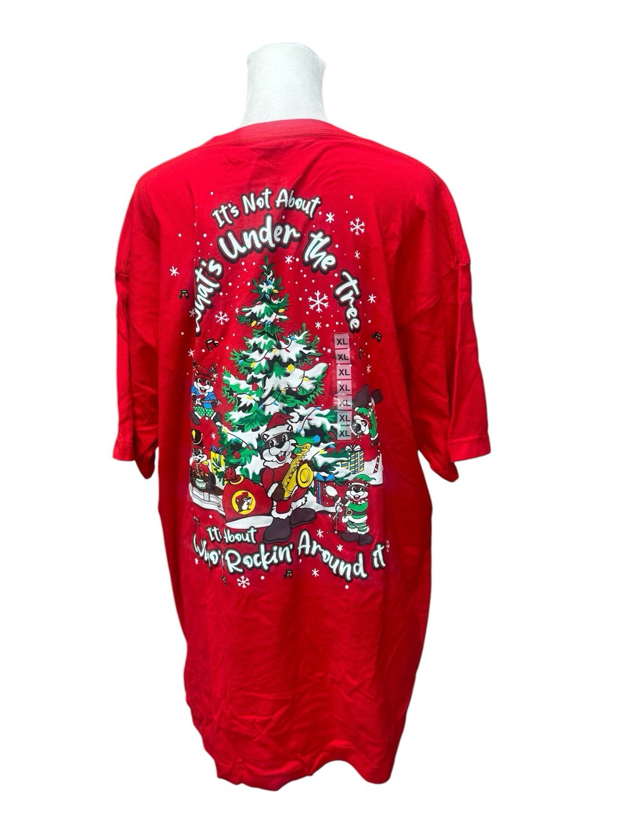 Buccees Christmas Shirt Holiday Tree NEW XL