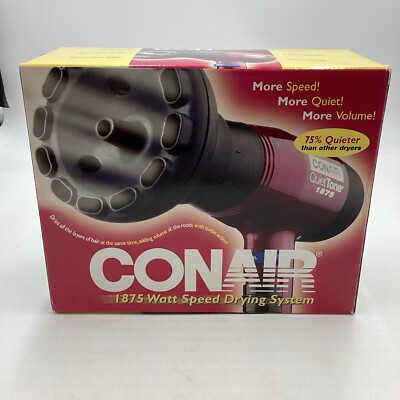 Conair 1875 Watt Styling Hair Dryer Speed Drying System. Box Is Open Never Used
