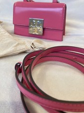 Tory Burch Bon Bon Spazzolato Mini Top Handle Bag Barbie Pink $290