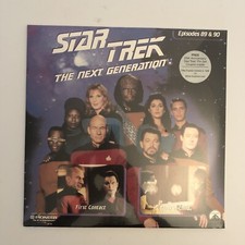 STAR TREK THE NEXT GENERATION Episodes 89  90 LaserDisc NEW AND SEALED